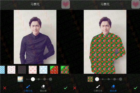 美图秀秀手机版怎么把衣服换成花棉袄3