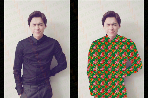 美图秀秀手机版怎么把衣服换成花棉袄4