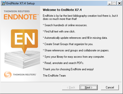 endnote X7安装教程1