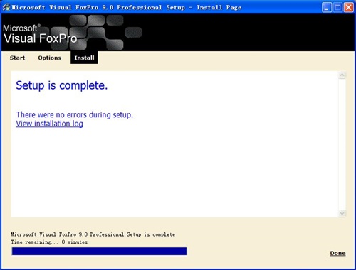 visual foxpro 9.0中文版安装方法2