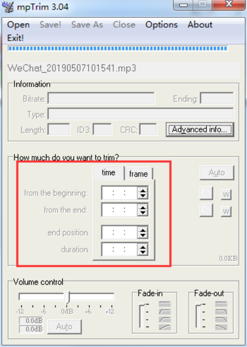 Mp3Trim官方版使用方法2