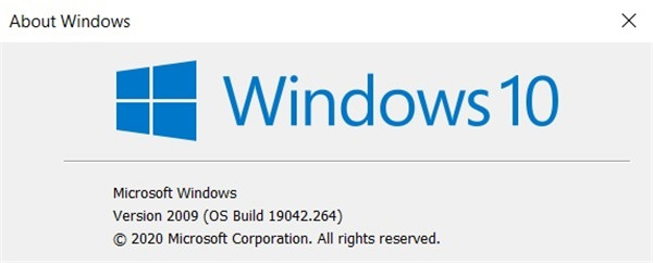 Windows 10 2009内测版