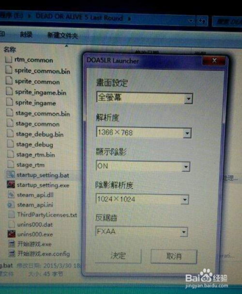 死或生5怎么设置全屏
