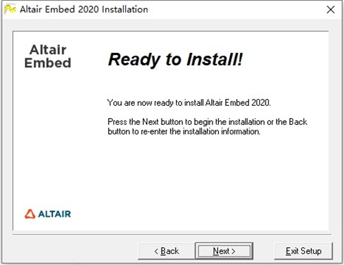 Altair Embed2020安装破解教程5