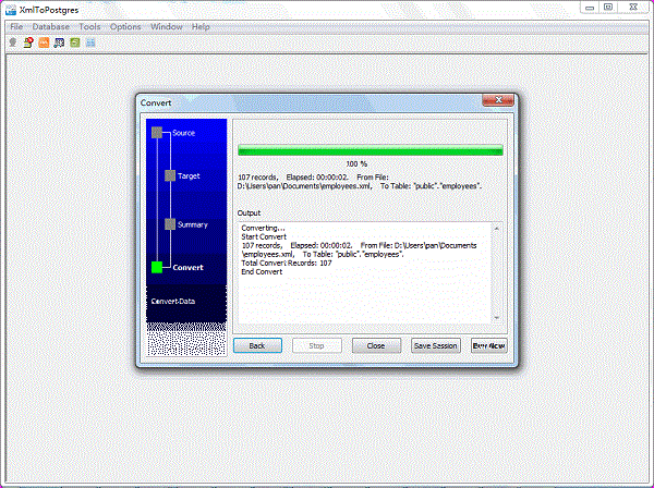 PostgreSQL导入XML工具