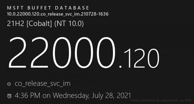 Windows 11 Build 22000.120发布