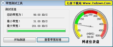 电信网通带宽测速软件 简体绿色免费版